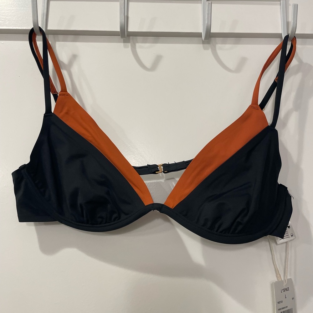 L * Space bathing suit top